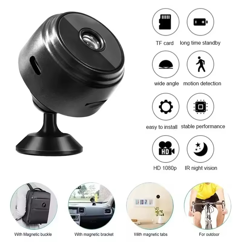 Home Security Wireless Cameras - Telecamera di Sicurezza A9 Mini WiFi