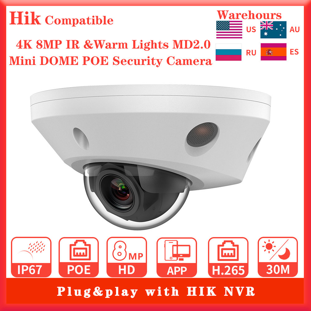 Home Security Hikvision - Telecamera IP compatibile Hikvision 4K 8MP