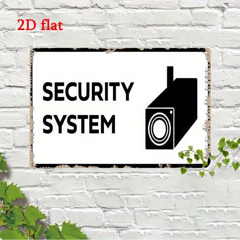 Home Security Officer - Insegna Metallica per Sistema di Sicurezza