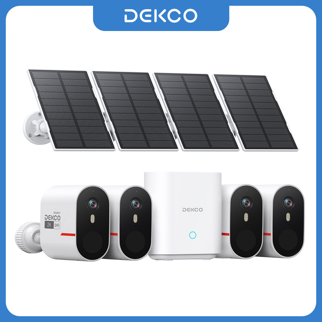 Home Security Wireless Cameras - Sistema di telecamere solari WiFi Dekco