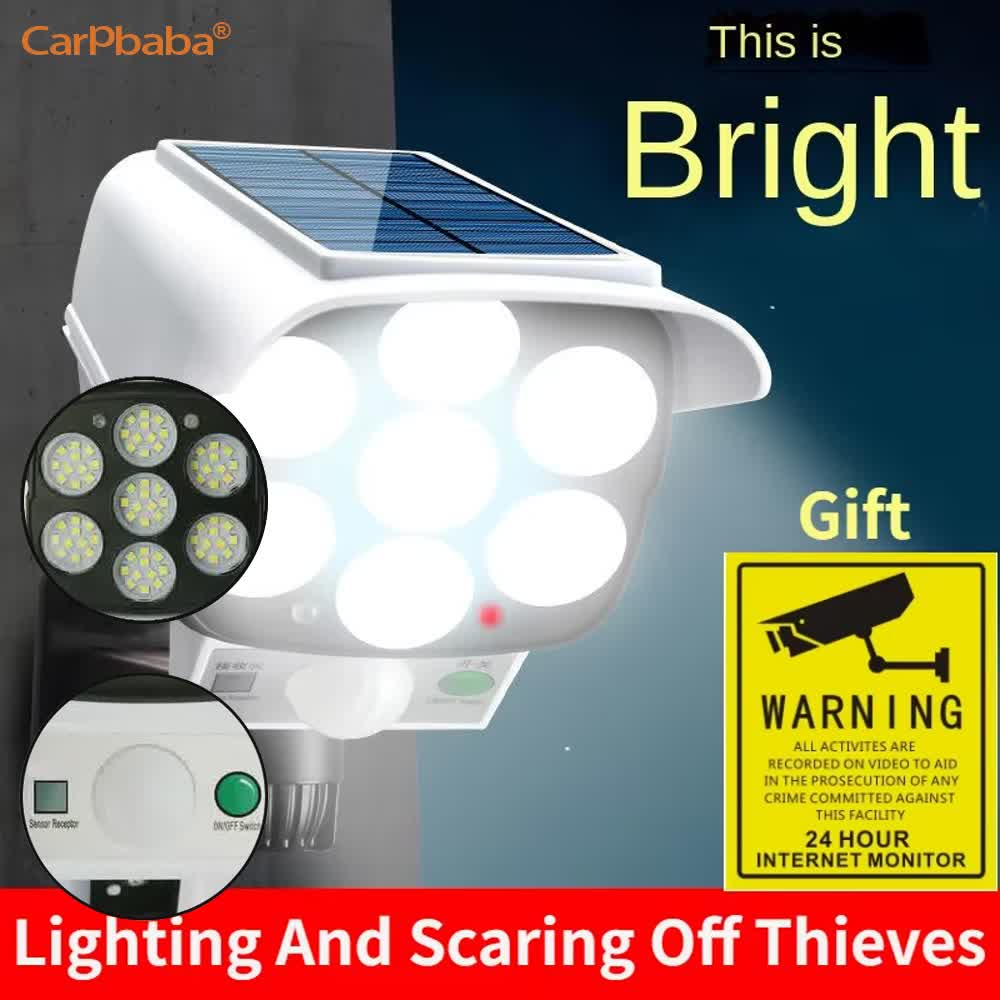 Home Security Wireless Cameras - Luce solare esterna Sensore di movimento