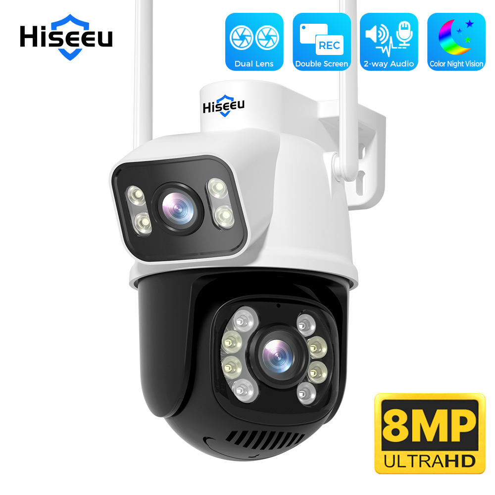 Home Security Ai - Telecamera di Sorveglianza Hiseeu 4K 8MP