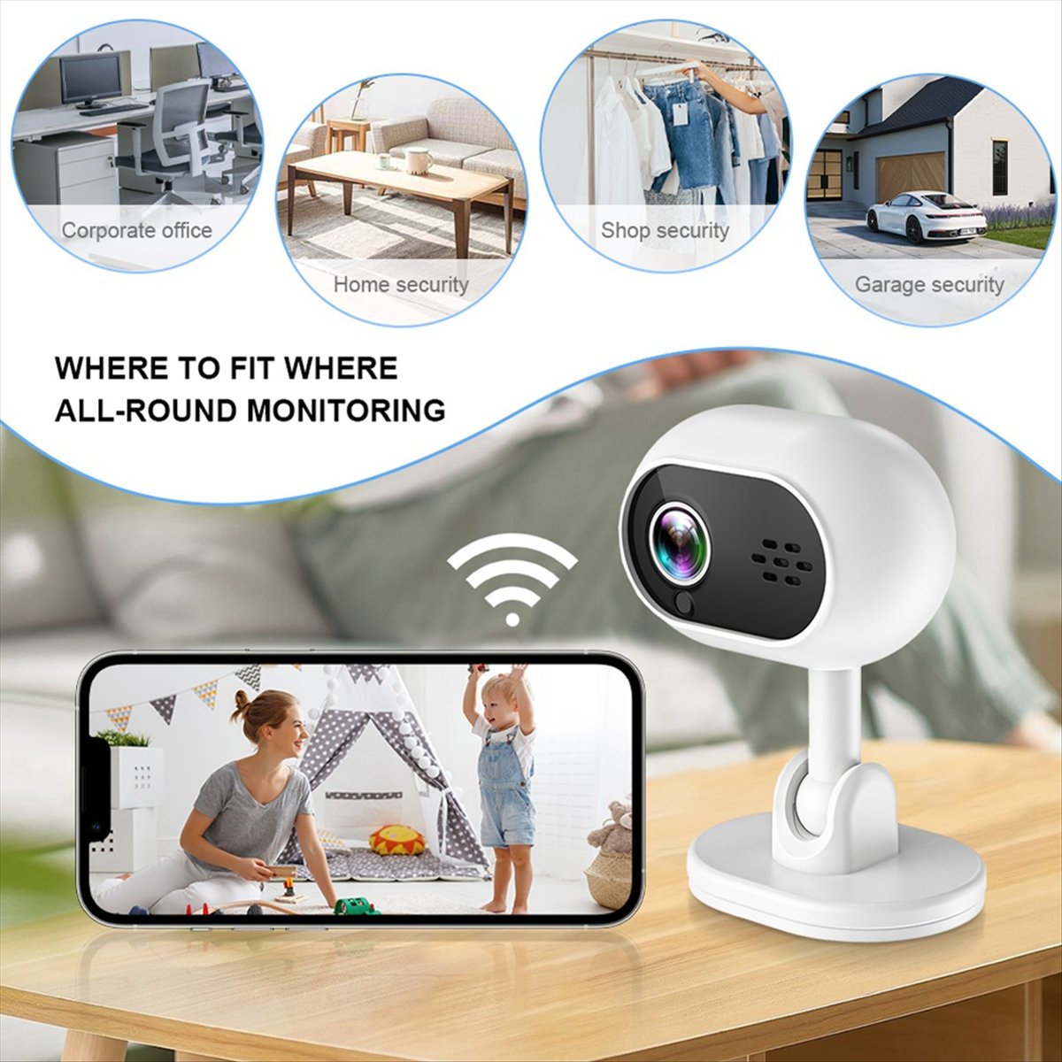 Telecamera IP WiFi Smart Mini  - Home Security Wireless Cameras recensione e prezzo