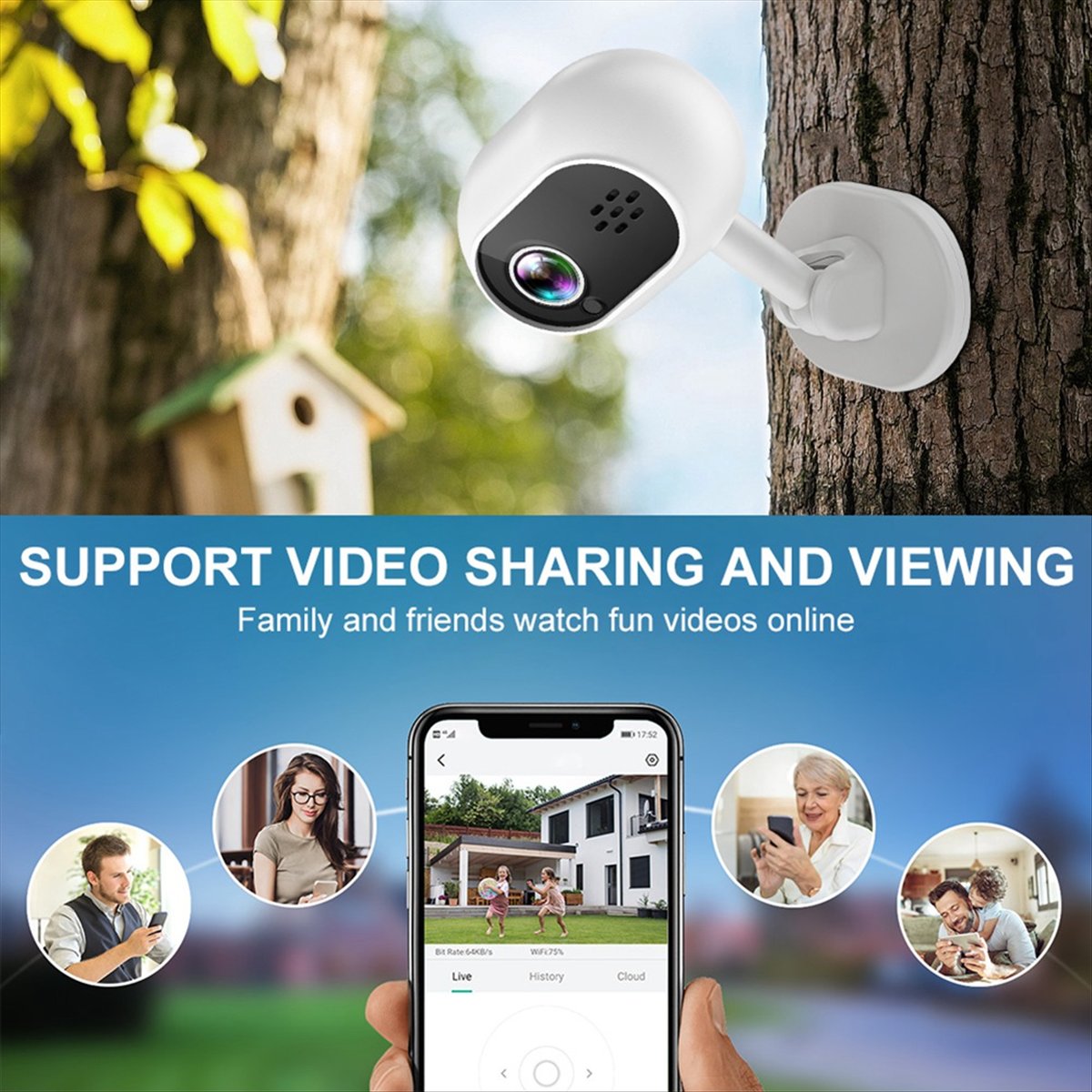 Telecamera IP WiFi Smart Mini  - Home Security Wireless Cameras recensione e prezzo