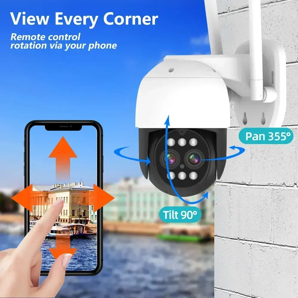 8MP 4K PTZ Wifi IP Camera Clou - Home Security Ai recensione e prezzo