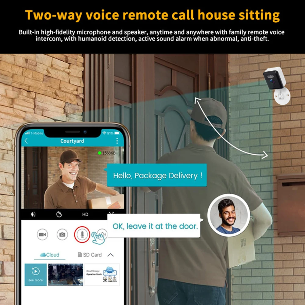 Telecamera IP WiFi Tuya Smart  - Home Security Ai recensione e prezzo