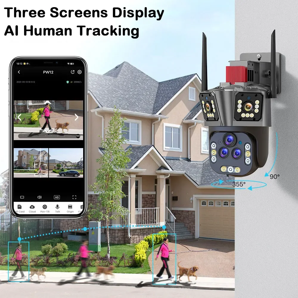 Ultra 20MP 10K WIFI PTZ Contro - Home Security Prices recensione e prezzo