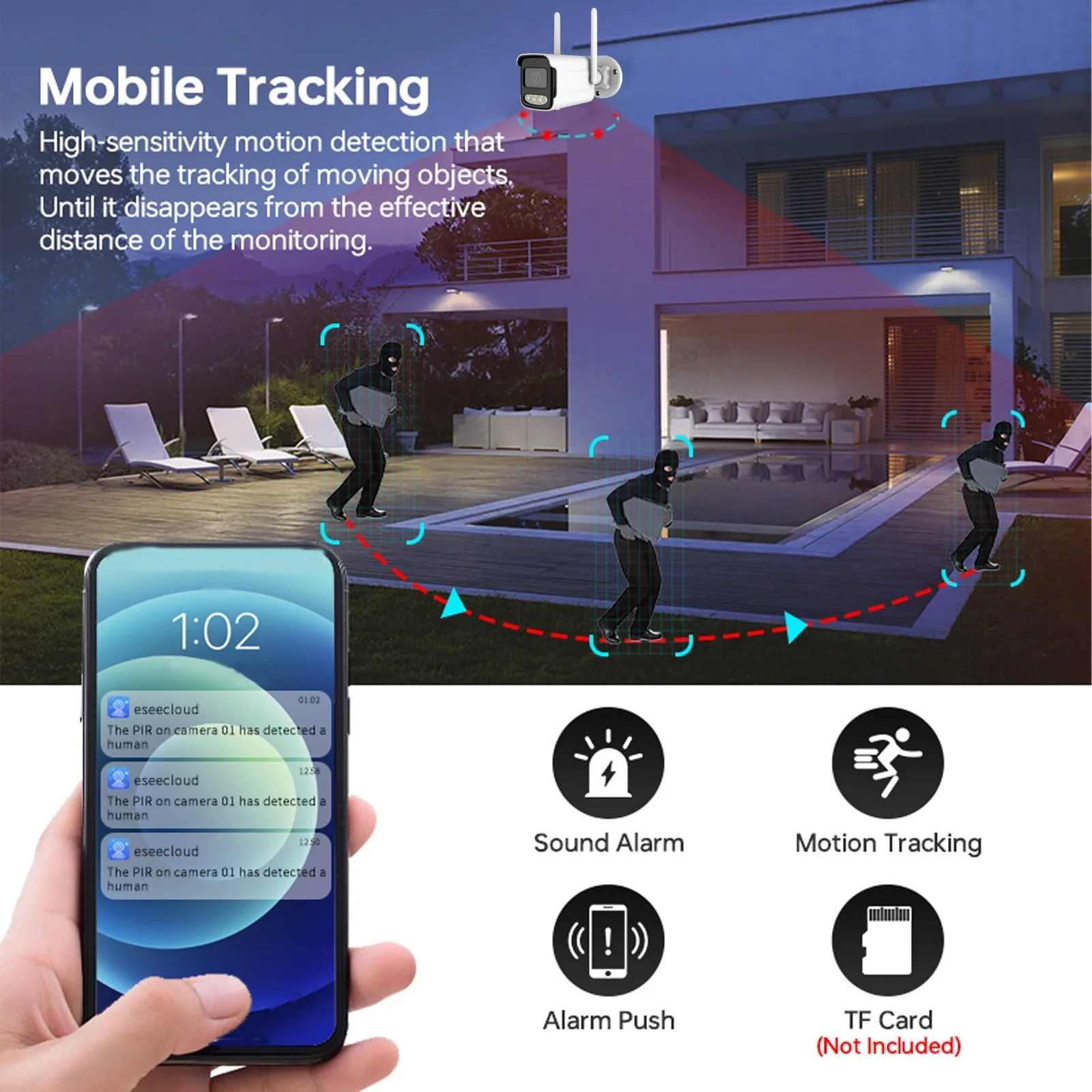 Tuya Wifi Telecamera IP Wirele - Home Security Ai recensione e prezzo